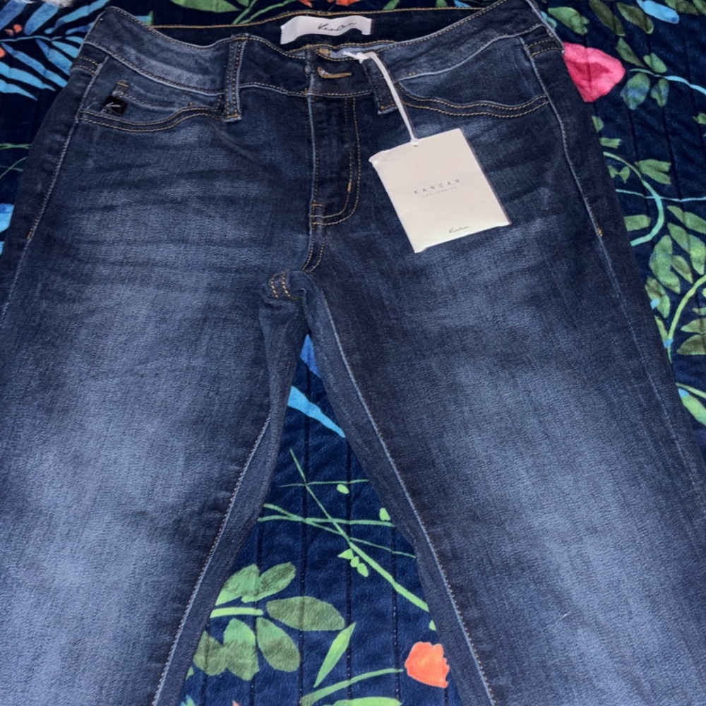 KanCan Women's Indigo Straight Leg Jeans